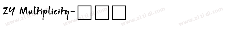 ZY Multiplicity字体转换